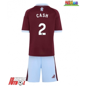 Aston Villa Matty Cash #2 Primera Equipación Niños 2026-27 Manga Corta (+ Pantalones cortos)